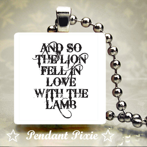 The Lion fell in love with the Lamb Pendant