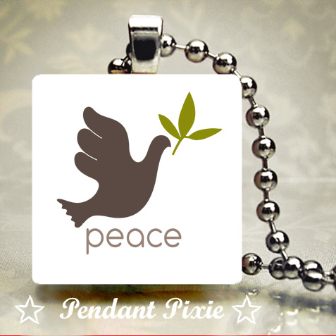 Gray Peace Dove Pendant Gray Peace Dove Pendant
