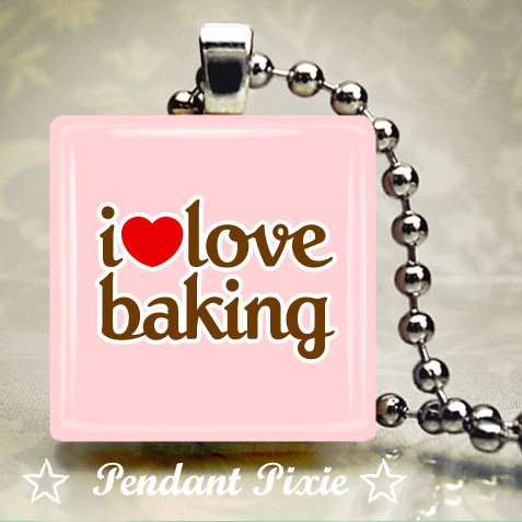 I Love Baking Pendant I Love Baking Pendant