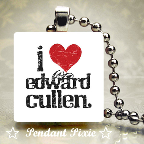 I Love Edward Cullen Pendants I Love Edward Cullen Pendants