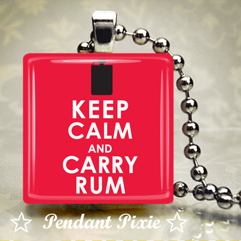 Keep Calm and carry Rum Pendant Keep Calm and carry Rum Pendant