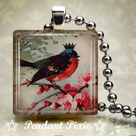 King of the Birds Scrabble Pendant King of the Birds Scrabble Pendant