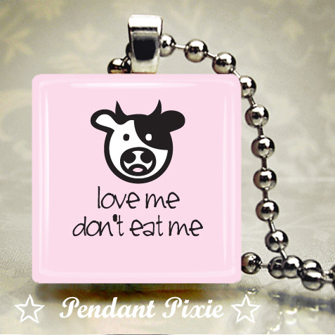 Love Me Don't Eat Me Veggie Pendant Love Me Don't Eat Me Veggie Pendant
