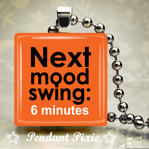 Next Mood Swing Scrabble Tile Pendant Next Mood Swing Scrabble Tile Pendant