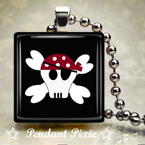 Pirate Fun Scrabble Tile Pendants Pirate Fun Scrabble Tile Pendants
