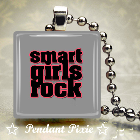Smart Girls Rock Scrabble Pendant Smart Girls Rock Scrabble Pendant